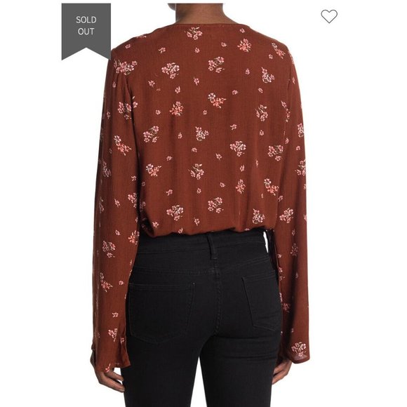 NWT We The People Boho Wrap Crop Top - Large - Picture 2 of 8